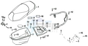 ALLO 50 45KMH (L8 L9) EU EURO4 drawing BUDDTSEAT - HELMET BOX - CARRIER