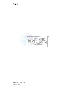 LT-F250 (E28-E33) drawing GASKET SET