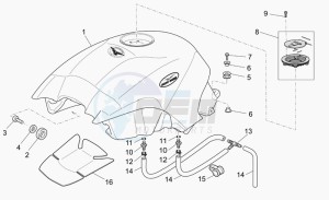 Breva V 1100 IE IE drawing Fuel tank