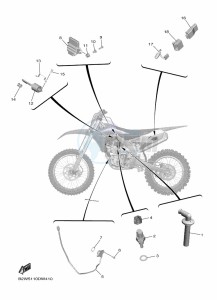 YZ450F (B2WH) drawing ELECTRICAL 1