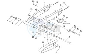 RX 50 racing 2003 drawing Swing arm