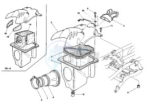 PLANET 125 drawing AIR CLEANER