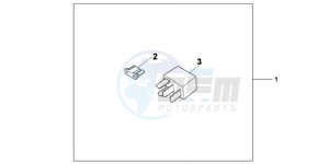 NC700XAD NC700X ABS Europe Direct - (ED) drawing KIT RELAY SET