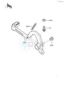 KX 125 E [KX125] (E2) [KX125] drawing BRAKE PEDAL