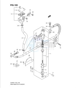 DL650 drawing REAR MASTER CYLINDER (DL650UEL1 E19)