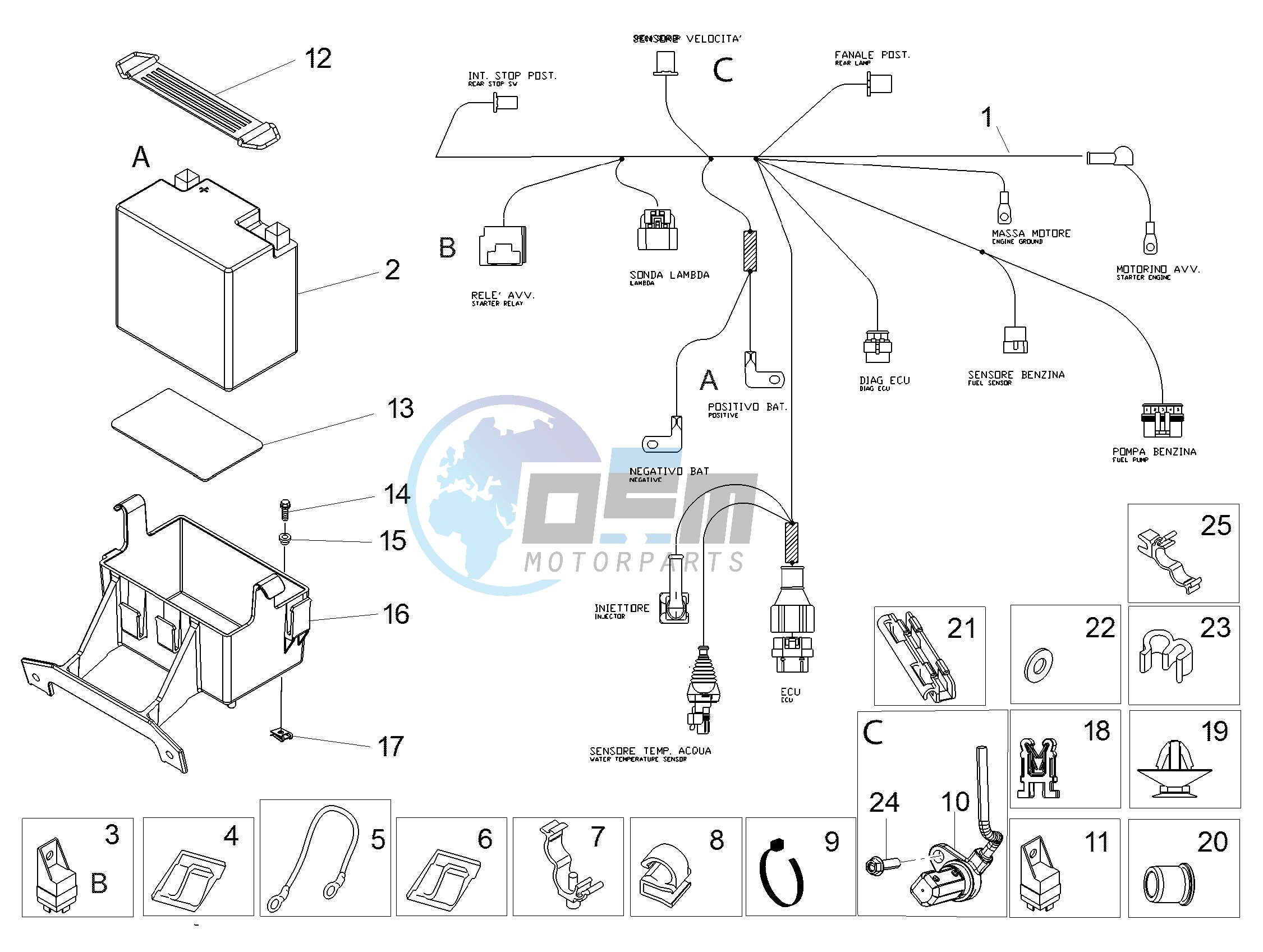 Rear electrical system