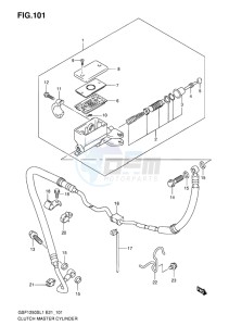 GSF-1250S BANDIT EU drawing CLUTCH MASTER CYLINDER