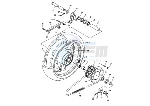 FZS FAZER 1000 drawing REAR WHEEL