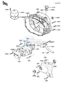 KZ 305 A [CSR] (A1-A2) [CSR] drawing ENGINE COVERS -- KZ305-A1- -