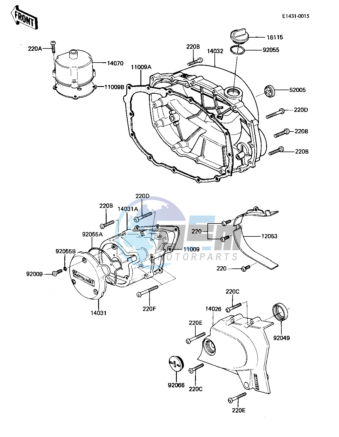 ENGINE COVERS -- KZ305-A1- -