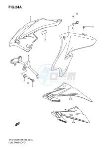 DR-Z125 (E28-E33) drawing FUEL TANK COVER (MODEL K9)