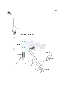 Z750 ZR750-J2H FR GB XX (EU ME A(FRICA) drawing Brake Pedal