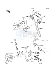 KLX250 KLX250S9F GB XX (EU ME A(FRICA) drawing Camshaft(s)/Tensioner