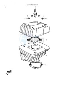 KD 80 C [KD80] (M1-M2) [KD80] drawing CYLINDER HEAD_CYLINDER