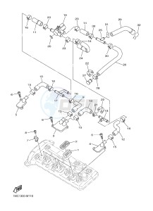 FJR1300A FJR1300A ABS (1MCG 1MCH) drawing AIR INDUCTION SYSTEM