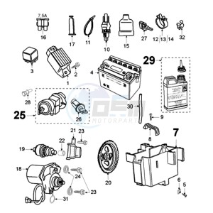 LUDIX 10 L TREND drawing ELECTRIC PART