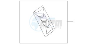 CBR1000RRA Korea - (KO) drawing TANK PAD HRC LOGO