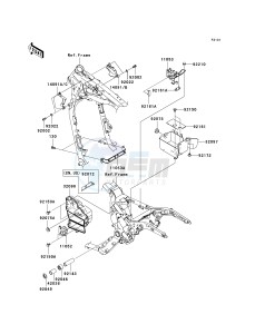 VN 1600 D [VULCAN 1600 NOMAD] (D6F-D8FA) D8F drawing FRAME FITTINGS