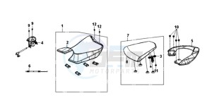 WOLF SB125Ni (L8) EU drawing BUDDYSEAT / REAR CARRIER