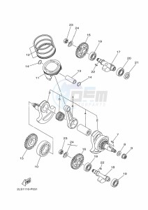 YFM700R (BCXJ) drawing CRANKSHAFT & PISTON