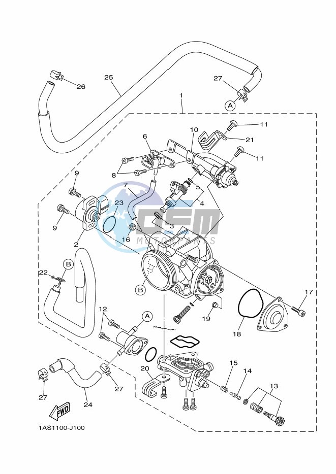 THROTTLE BODY ASSY 1