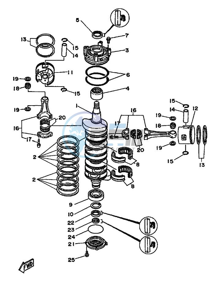 CRANKSHAFT--PISTON