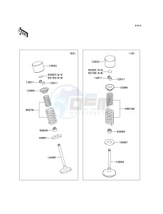 KX 450 E (KX450F MONSTER ENERGY) (E9FA) E9F drawing VALVE-- S- -