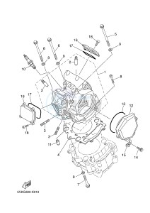 XT660X (10SC 10SC 10SC 10SC) drawing CYLINDER HEAD