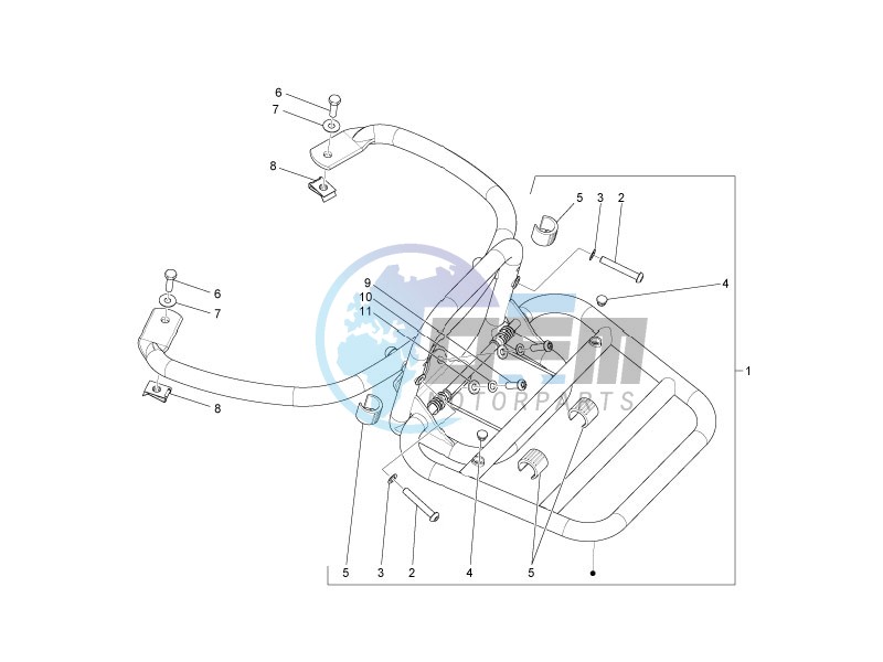 Rear luggage rack