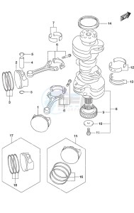 DF 350A drawing Crankshaft