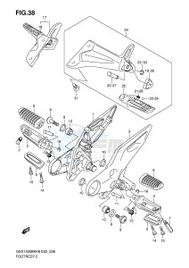 GSX1300BK (E2) drawing FOOTREST