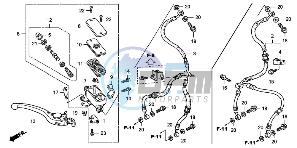 FR. BRAKE MASTER CYLINDER (CB1300/S)