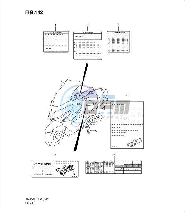 LABEL (AN400L1 E19)