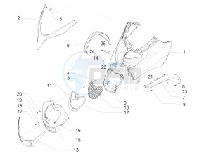 MP3 500 LT E4 Sport - Business (EMEA) drawing Front shield