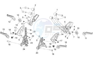 Shiver 750 drawing Foot rests