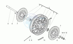 California 1100 Special Special drawing Front wheel