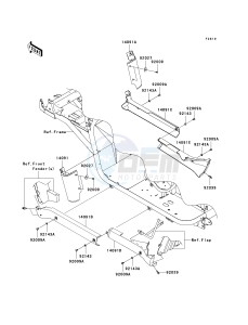 KAF 620 P [MULE 4000] (P9F-PAF) PAF drawing SIDE COVERS_CHAIN COVER