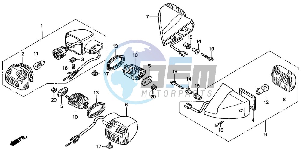 WINKER (CBR600FS/3S/T/3T/SET)