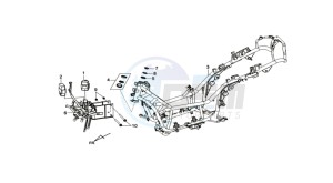 MAXSYM 400 EFI drawing FRAME / BATTERY