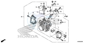 TRX500FE2F TRX500F Europe Direct - (ED) drawing THROTTLE BODY