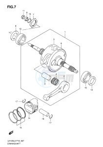 UH125G BURGMAN EU drawing CRANKSHAFT