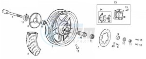 ATLANTIS CITY - 50 cc VTHAL1AE2 Euro 2 2T AC ESP drawing Front wheel (Positions)