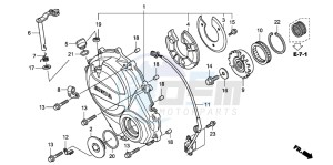 CBF600NA drawing CLUTCH COVER (CBF600S8/SA8/N8/NA8)