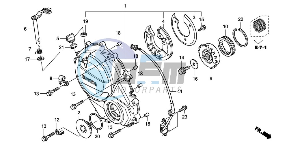 CLUTCH COVER (CBF600S8/SA8/N8/NA8)