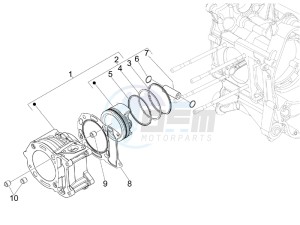 MP3 125 ie Touring drawing Cylinder-piston-wrist pin unit