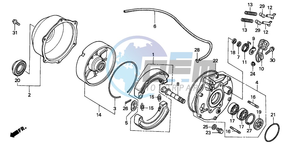 REAR BRAKE PANEL