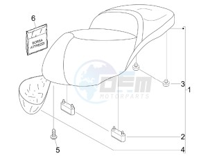 Beverly 125 drawing Saddle seats - Tool roll