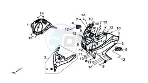 MAXSYM 600 I ABS EXECUTIVE EURO4 L7 drawing VOORSTE ONDERSPOILER