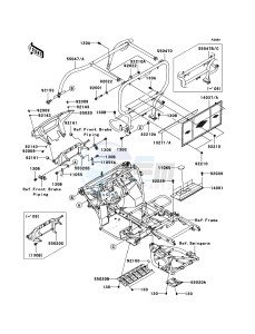 MULE_600 KAF400B9F EU drawing Guards/Cab Frame