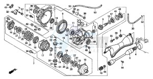 TRX300FW FOURTRAX 300 4X4 drawing FRONT FINAL GEAR